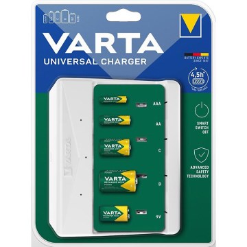 Varta 57658101401 - Patareide laadija AA/AAA/C/D/5V
