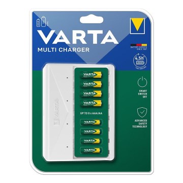 Varta 57659101401 - 8× AA/AAA patareide laadija, 5 V