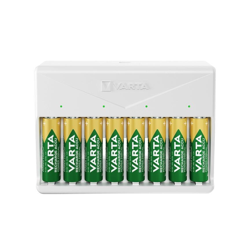 Varta 57659101401 - 8× AA/AAA patareide laadija, 5 V