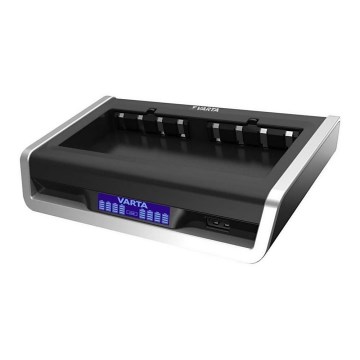VARTA 57671 - LCD -ga suur laadija 8xAA/AAA ja USB laadimise aeg 4h