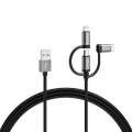 Varta 57937101111 - USB kaabel 3-ühes koos ühendusega Lightning ja Micro USB 2m