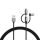 Varta 57937101111 - USB kaabel 3-ühes koos ühendusega Lightning ja Micro USB 2m
