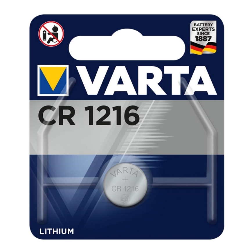Varta 6216-1 tk liitiumpatarei CR1216 3V