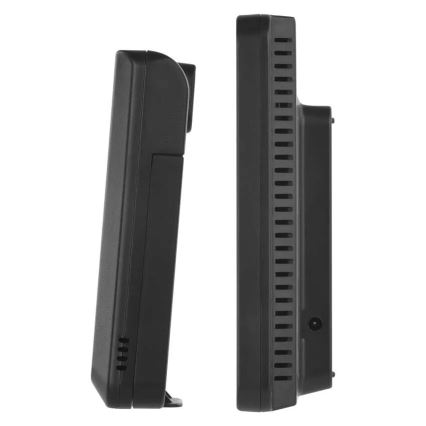 Värvilise LCD-ekraaniga ilmajaam äratuskellaga 5V 3xAAA + 2xAA must