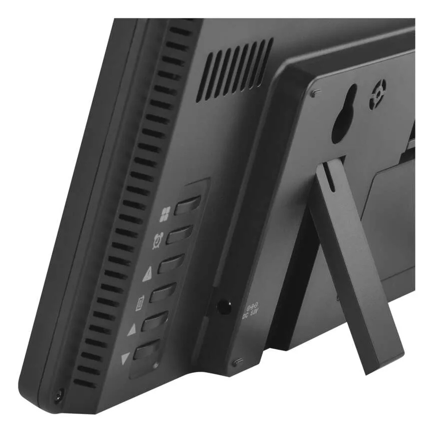 Värvilise LCD-ekraaniga ilmajaam äratuskellaga 5V 3xAAA + 2xAA must