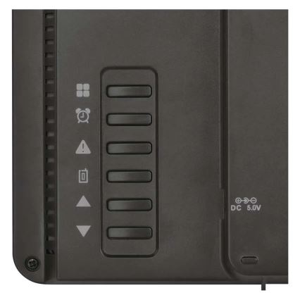 Värvilise LCD-ekraaniga ilmajaam äratuskellaga 5V 3xAAA + 2xAA must