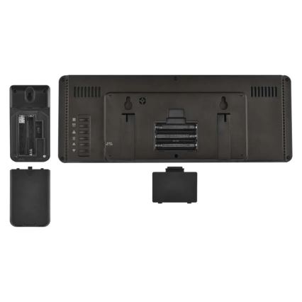 Värvilise LCD-ekraaniga ilmajaam äratuskellaga 5V 3xAAA + 2xAA must