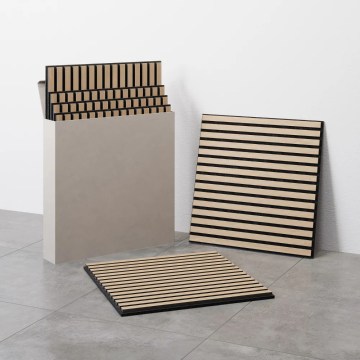 VASAVIK akustilised seinapaneelid, komplekt 4 tk, 60x60 cm, naturaalne tamm