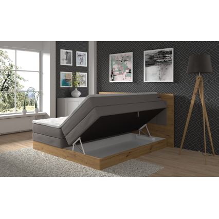Vedruvoodi koos madratsi, kattemadratsi ja hoiuruumiga JASMINE 180x200 cm hall