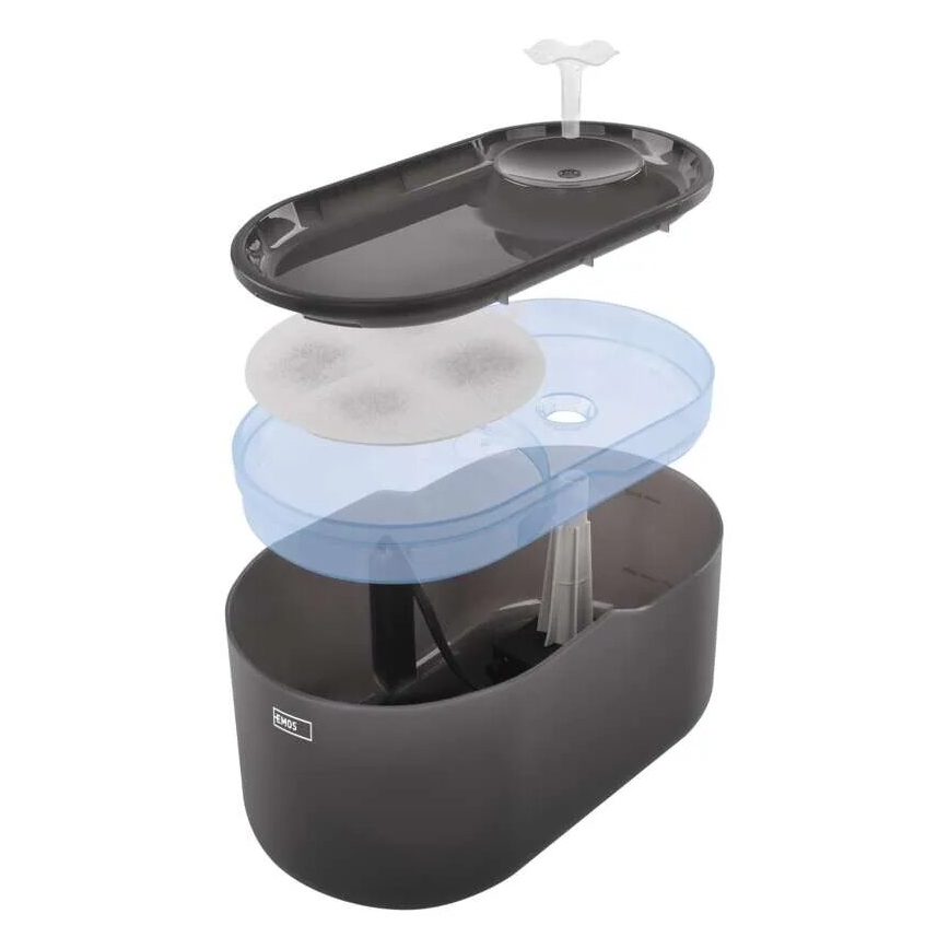 Veejaotur lemmikloomadele 2,6 l/5V hall