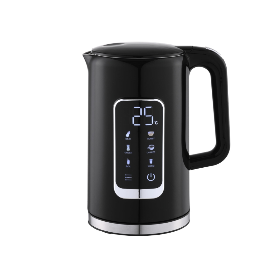 Veekeetja LCD ekraaniga 1,7 l 2200W/230V must + reisitass 450 ml