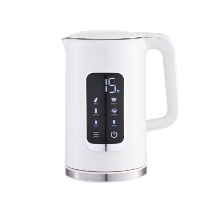 Veekeetja LCD ekraaniga 1,7 l 2200W/230V valge + reisitass 450 ml