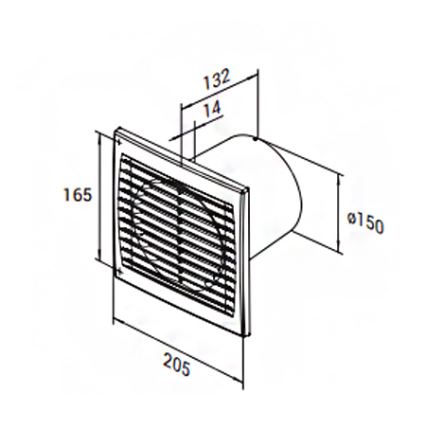 Ventilaator 150 S AXIALNI 9301