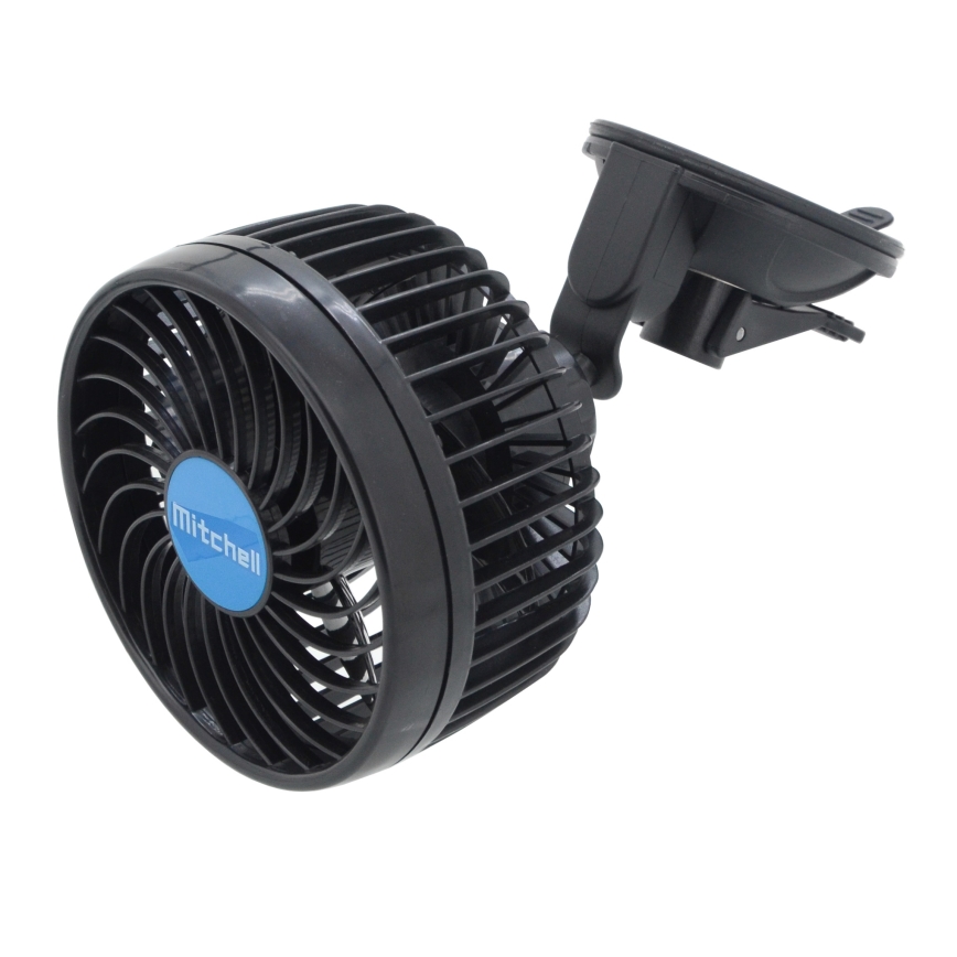 Ventilaator autosse koos iminapaga 4W/12V must