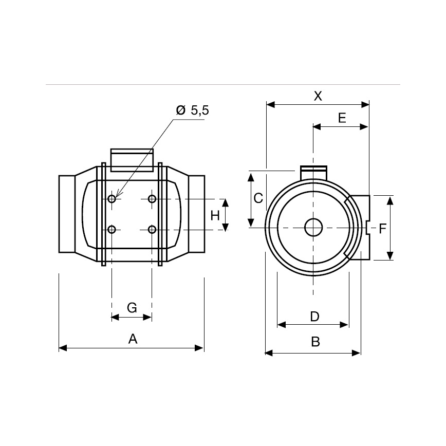 Ventilaator vannituppa TD-250/100 24W/230V IP44