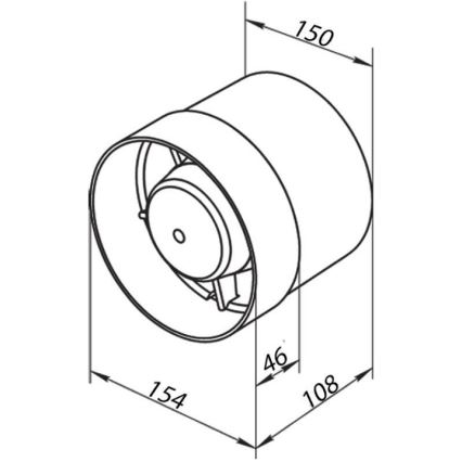 Ventilaator VENTS 150VKO pipeline 15cm