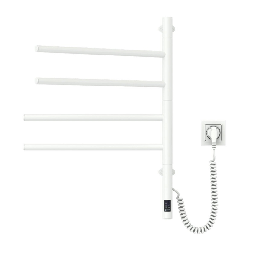 Vertaduro - Elektriline pöörlev rätikuivati termostaadiga ARA 60W/230V 65x49 cm IP44 valge