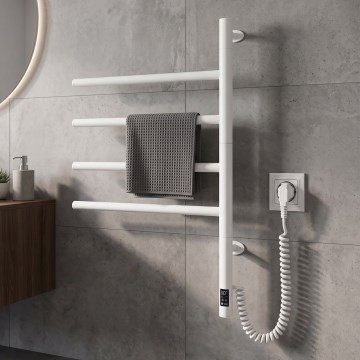 Vertaduro - Elektriline pöörlev rätikuivati termostaadiga ARA 60W/230V 65x49 cm IP44 valge