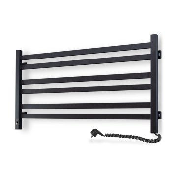 Vertaduro - Elektriline rätikuivati termostaadiga AVA 181W/230V 50x90 cm IP44 must parempoolne