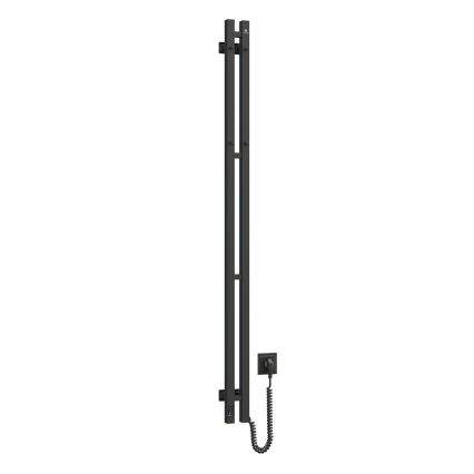 Vertaduro - Elektriline rätikuivati termostaadiga VEO 106W/230V 150x9 cm IP44, must, parempoolne