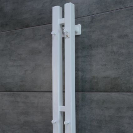 Vertaduro - Elektriline rätikuivati termostaadiga VEO 106W/230V 150x9 cm IP44 valge parempoolne