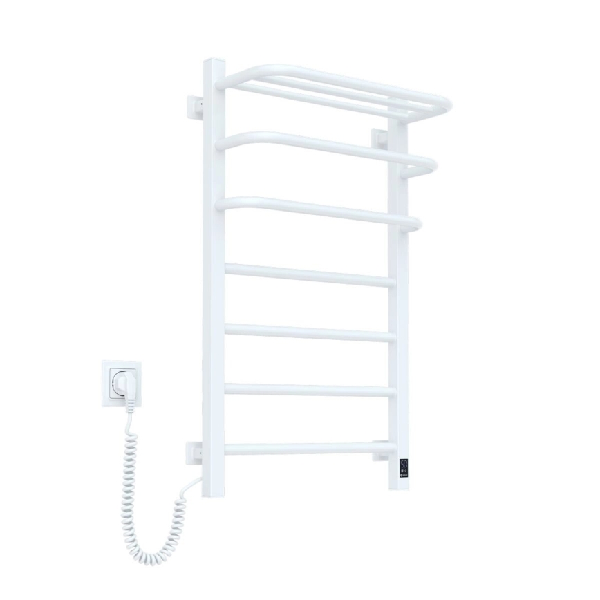 Vertaduro - Elektriline rätikuivati termostaadiga DOR 155W/230V 80x48 cm IP44 valge vasakpoolne