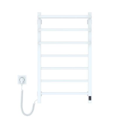 Vertaduro - Elektriline rätikuivati termostaadiga DOR 155W/230V 80x48 cm IP44 valge vasakpoolne