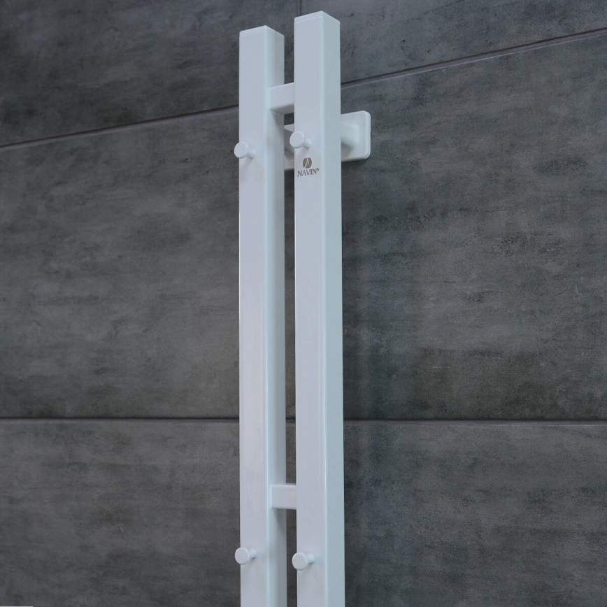 Vertaduro - Elektriline rätikuivati termostaadiga VEO 70W/230V 120x9 cm IP44 valge parempoolne