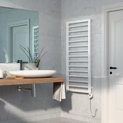 Vertaduro - Vannitoa radiaator termostaadiga ADEL 600W 128x50 cm valge