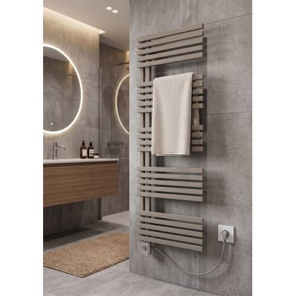Vertaduro - Vannitoa radiaator termostaadiga MICHELLE 600W 129x50 cm taupe