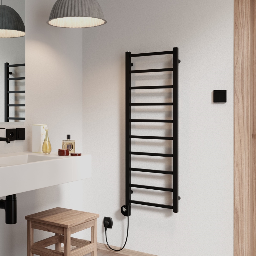 Vertaduro - vannitoa radiaator termostaadiga ZOE 400W 114x40 cm must