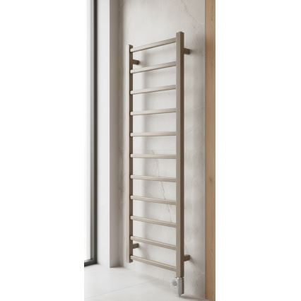 Vertaduro - ZOE vannitoaradiaator termostaadiga, 400 W, 114 x 40 cm, taupe