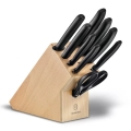 Victorinox - 10-osaline SWISS CLASSIC kööginugade komplekt koos plokiga pöök/beež