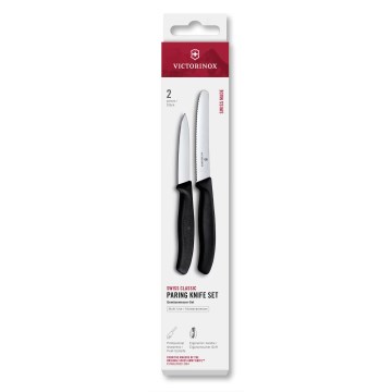 Victorinox - 2-osaline SWISS CLASSIC köögiviljanugade komplekt, must