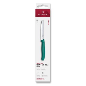 Victorinox - 6-osaline köögiviljanugade komplekt SWISS CLASSIC, tera pikkus 11 cm, türkiissinine