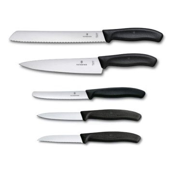 Victorinox - kööginugade komplekt SWISS CLASSIC, 5-osaline, must