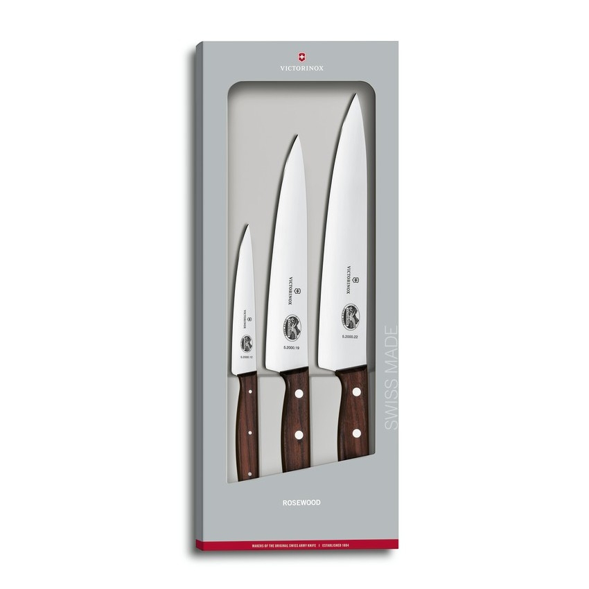 Victorinox - Kööginugade komplekt WOOD, 3-osaline, vaher