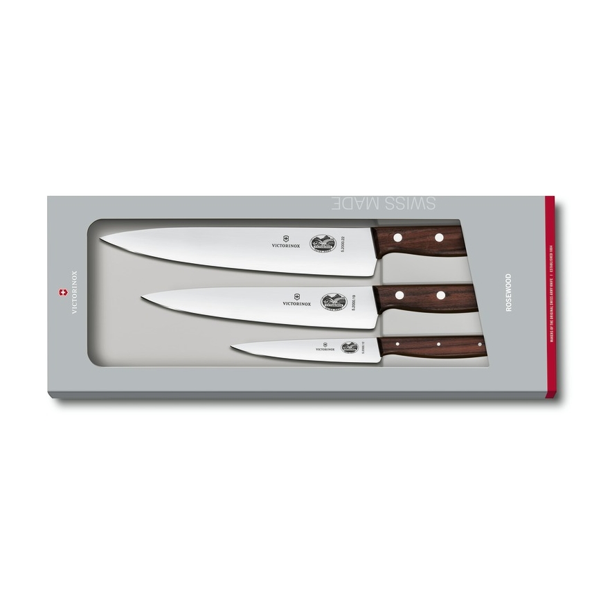 Victorinox - Kööginugade komplekt WOOD, 3-osaline, vaher