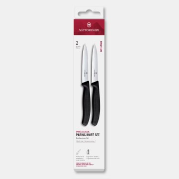 Victorinox - Köögiviljanugade komplekt SWISS CLASSIC 10 cm 2 tk must