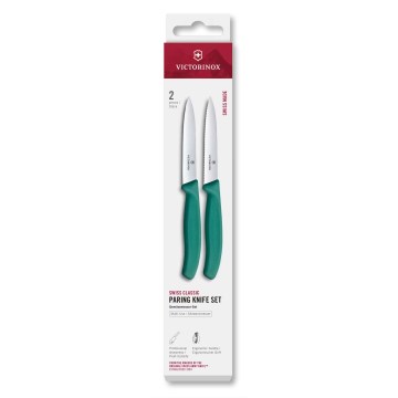 Victorinox - Köögiviljanugade komplekt SWISS CLASSIC 10 cm 2 tk türkiissinine