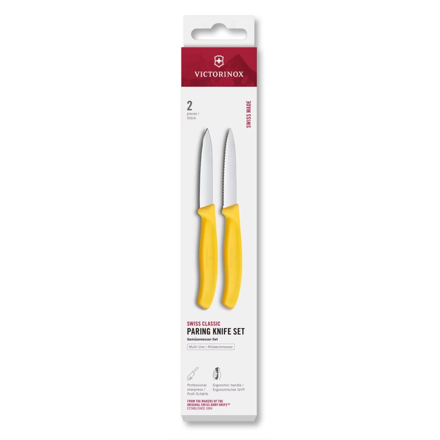 Victorinox - Köögiviljanugade komplekt SWISS CLASSIC 8 cm 2 tk kollane