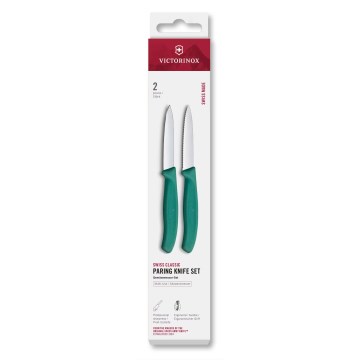 Victorinox - Köögiviljanugade komplekt SWISS CLASSIC 8 cm 2 tk turkoos