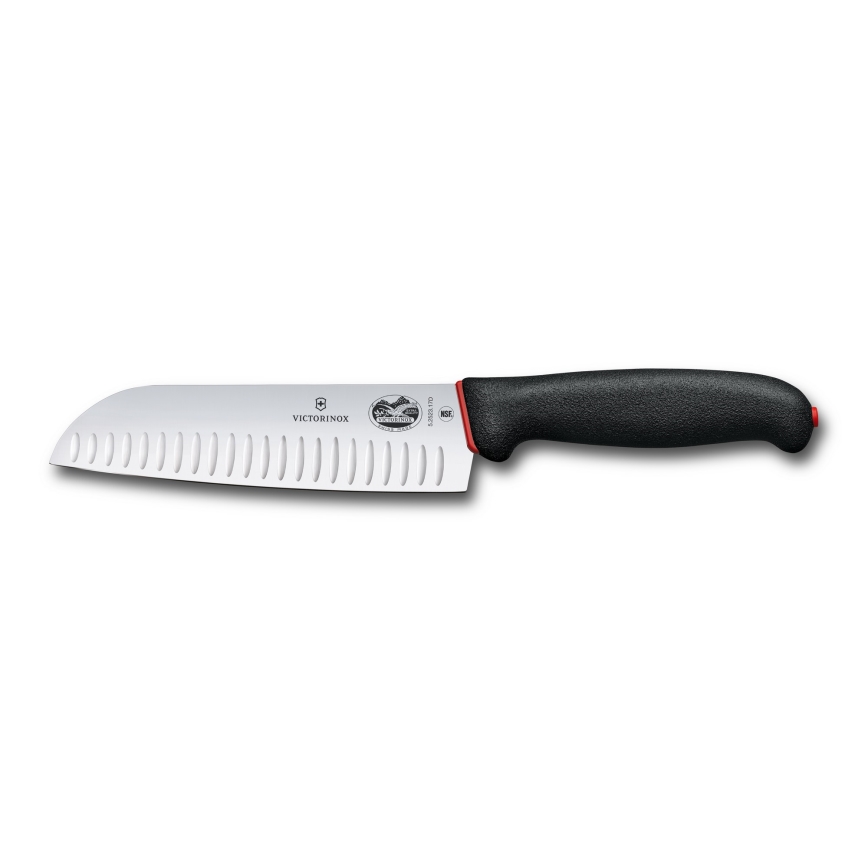 Victorinox - Santoku kööginuga DUAL GRIP 17 cm, must