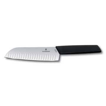 Victorinox - Santoku kööginuga SWISS MODERN 17 cm must