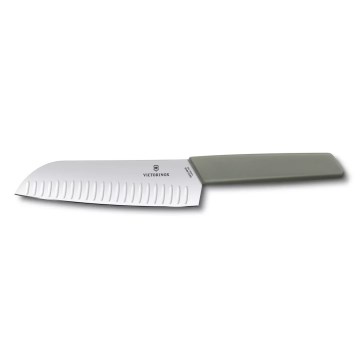 Victorinox - santoku-kööginuga SWISS MODERN, 17 cm, roheline