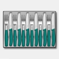 Victorinox - SWISS CLASSIC 12-osaline söögiriistade komplekt, türkiissinine