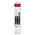 Victorinox - SWISS CLASSIC 3-osaline kööginugade komplekt koos koorijaga, must