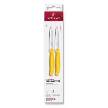 Victorinox - SWISS CLASSIC köögiviljanugade komplekt, 10 cm, 2 tk, kollane