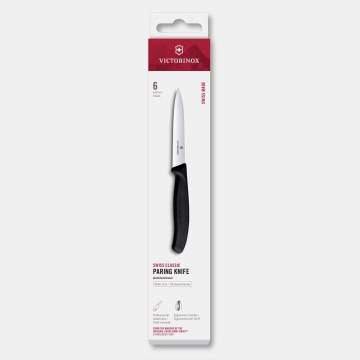 Victorinox - SWISS CLASSIC köögiviljanugade komplekt, 10 cm, 6 tk, must