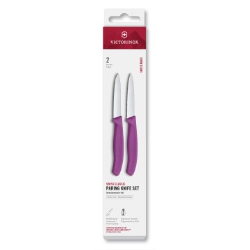 Victorinox - SWISS CLASSIC köögiviljanugade komplekt 8 cm, 2 tk, lilla